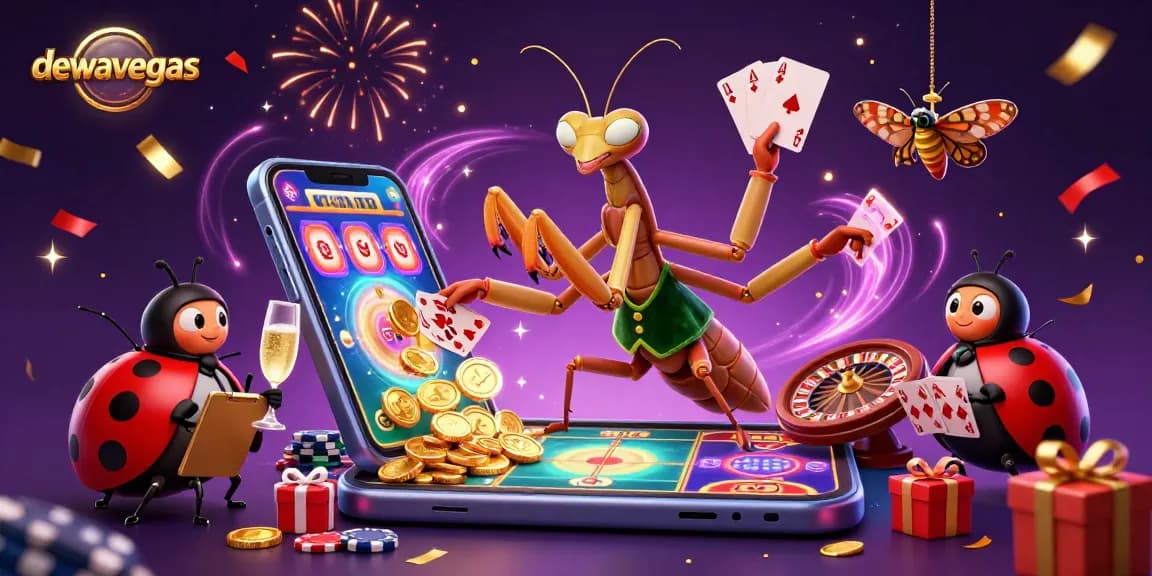 Experience thrilling baccarat gameplay at dewavegas with animated characters and casino elements.