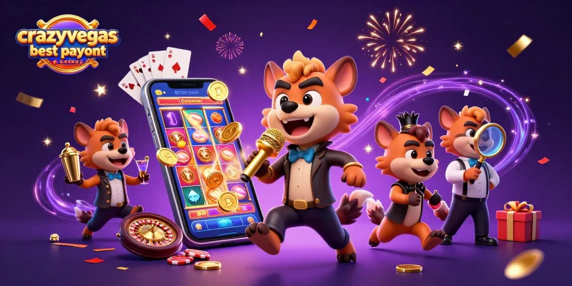Engage with crazyvegas best payout casinos in this vibrant casino scene featuring humorous hyenas.