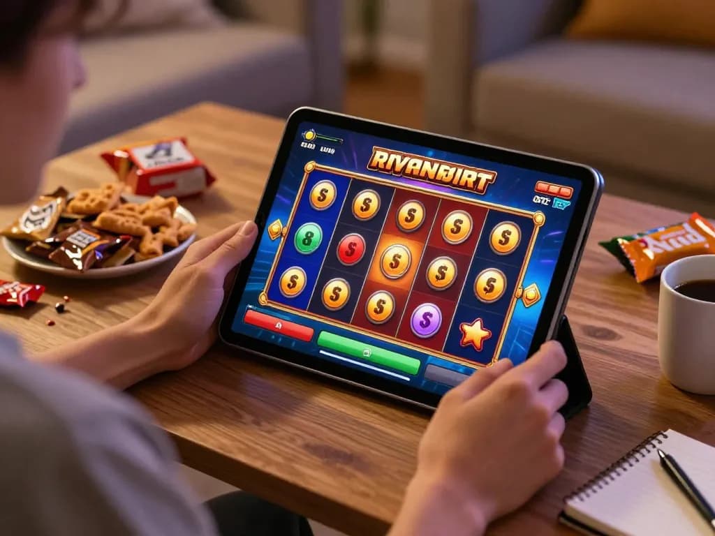 Berpartisipasi dalam pengalaman permainan slot online yang menarik dengan Bintangmpo di tablet.