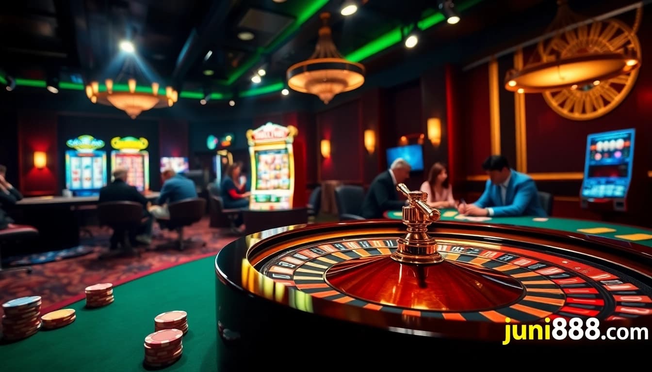Engage in thrilling gaming experiences at jun88site.com with vibrant casino visuals.