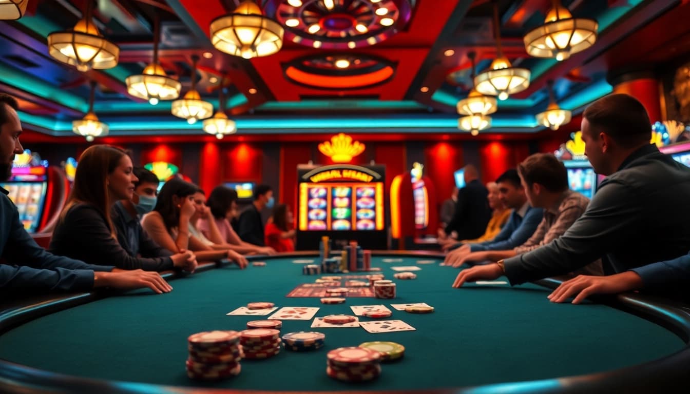 Engage in thrilling casino games like lego138 featuring poker, chips, and vibrant slot machines.