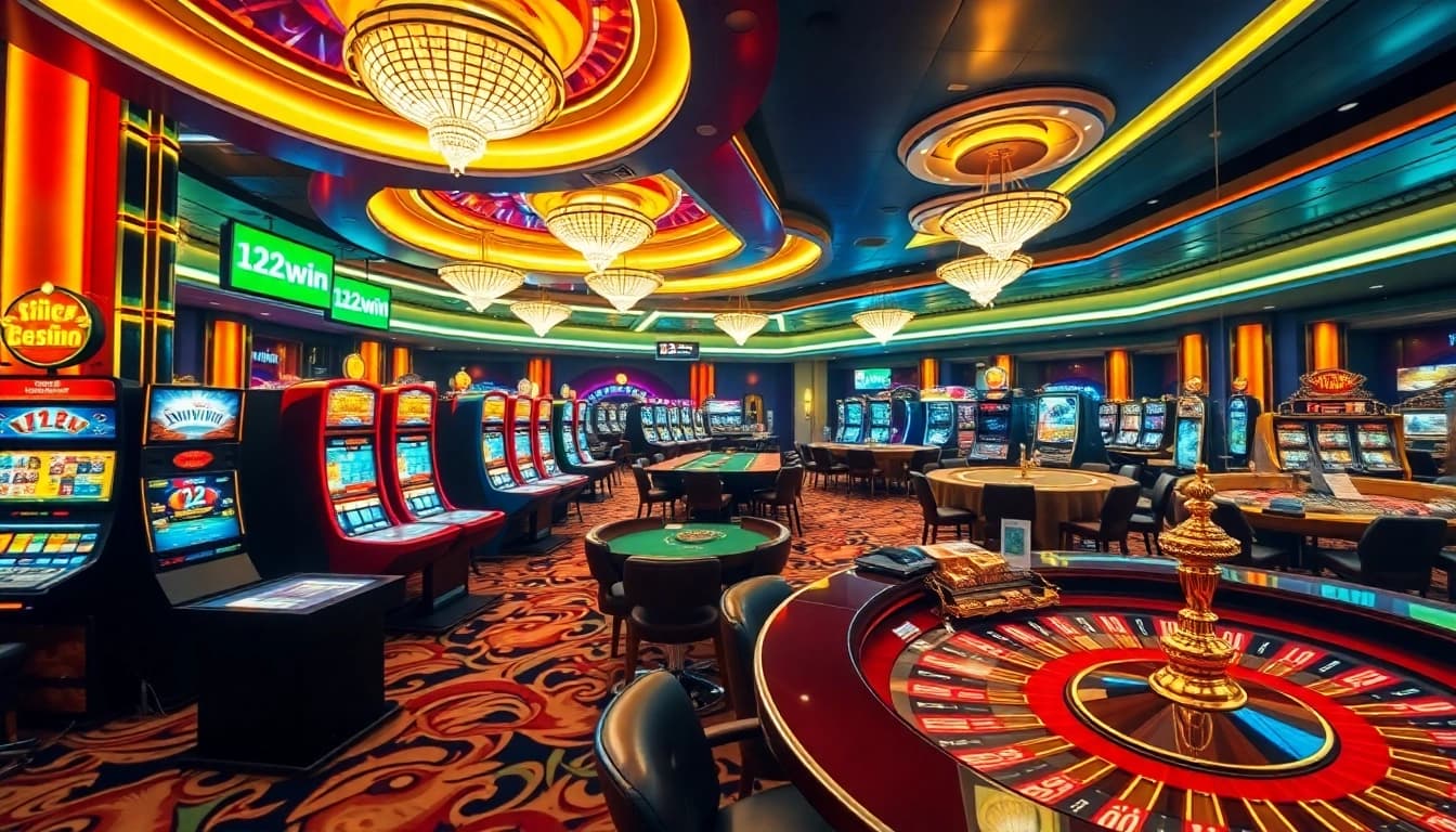 Experience thrilling gaming at 123win with exciting tables and vibrant casino ambiance.