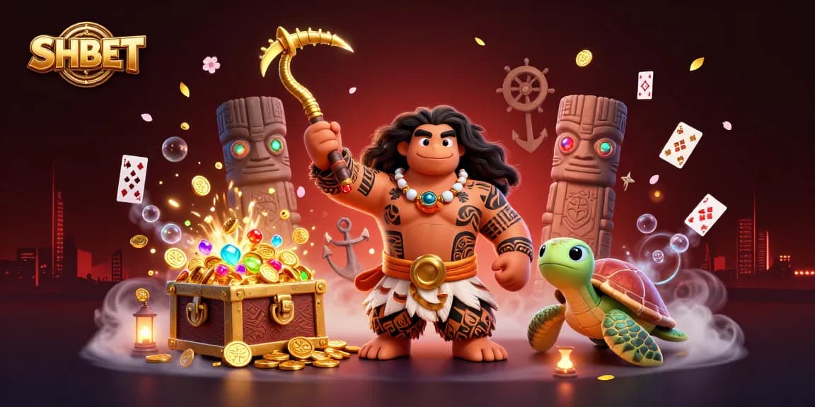 SHBET showcases exciting underwater casino adventures with a Polynesian demigod and treasures.