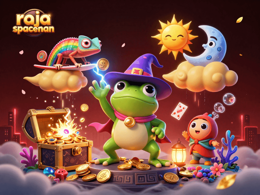Collect cash prizes with the magical "raja spaceman" character amidst a whirlwind of casino fun.