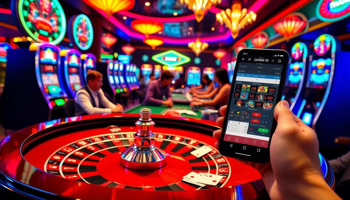 Experience the thrill of gambling at dn88 with vibrant casino tables and engaging players.