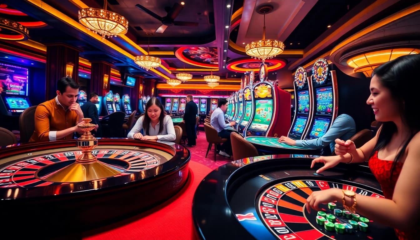 Experience thrilling gameplay at https://debet2.app/ with vibrant casino tables and exciting games.