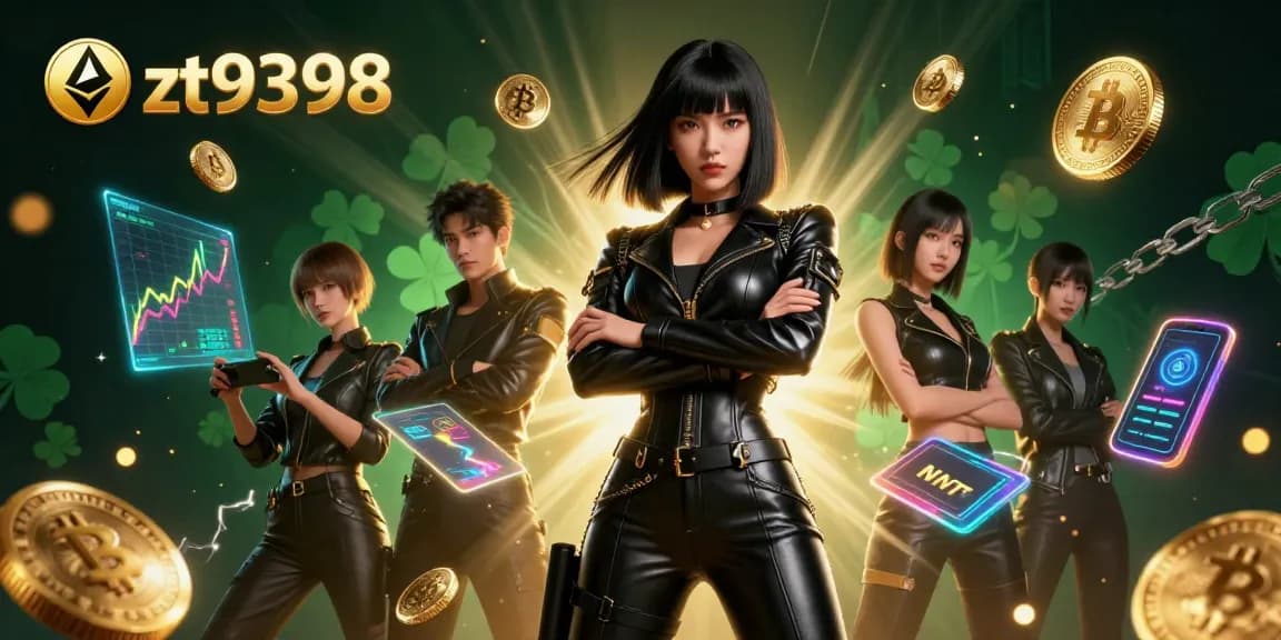 Play and win at zt9398 with stunning graphics and cryptocurrency excitement in a futuristic scene.