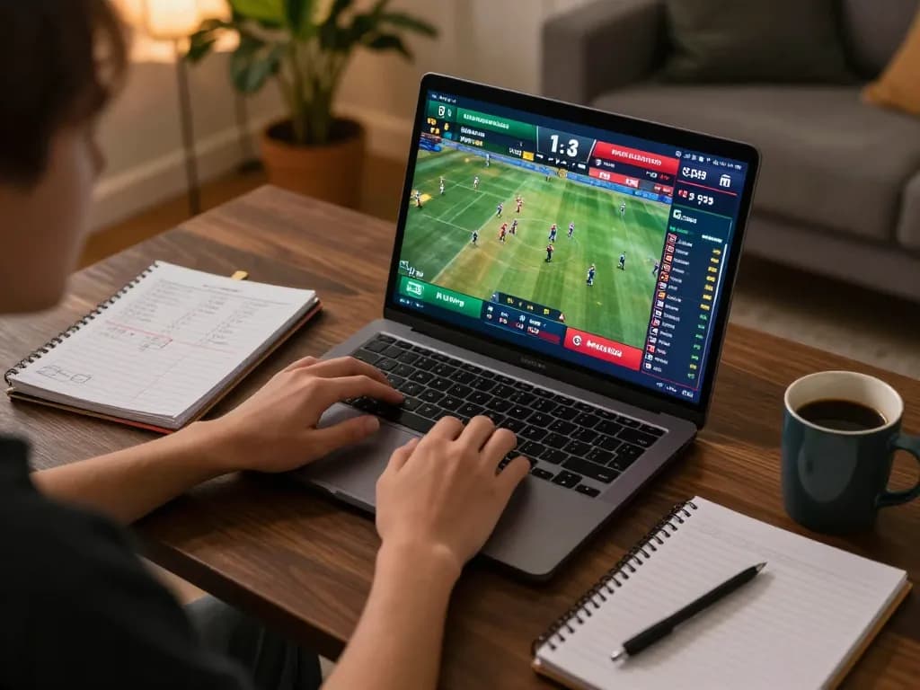Masuki taruhan olahraga yang mendebarkan dengan DUAR88 saat pemain menganalisis odds langsung di laptop mereka