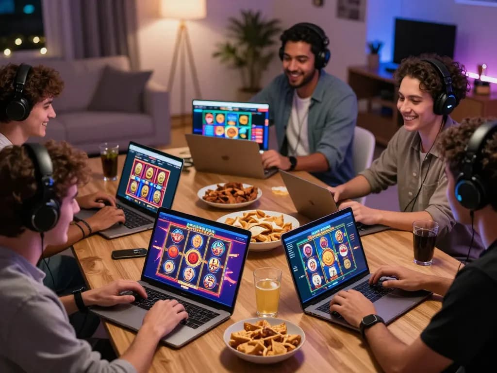 Exciting gaming session with zeus138 showcasing diverse players enjoying popular slot games.