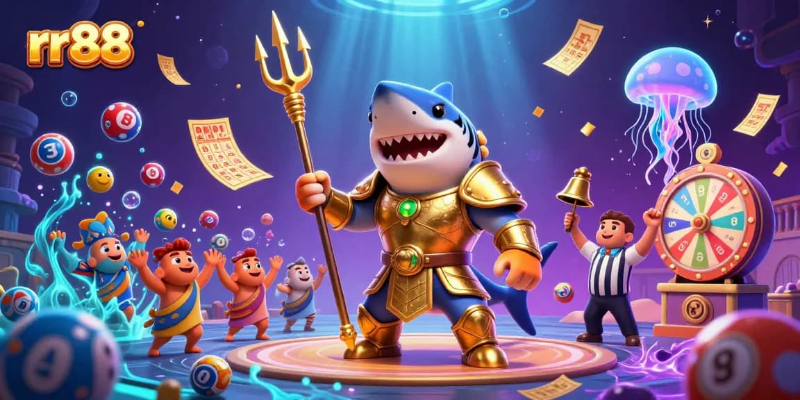 Experience thrilling wins with rr88's vibrant gaming action featuring a lively underwater scene.