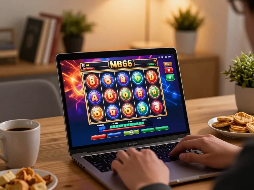 Engaging online slot gaming experience at MB66 with vibrant graphics and cozy atmosphere