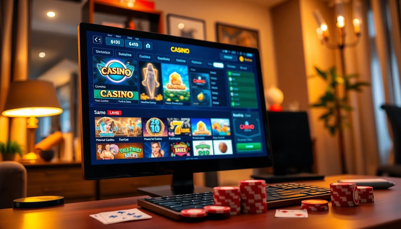 Erfreuen Sie sich an einer Auswahl an casino-spiele de in einer eleganten Online-Casino-Umgebung.