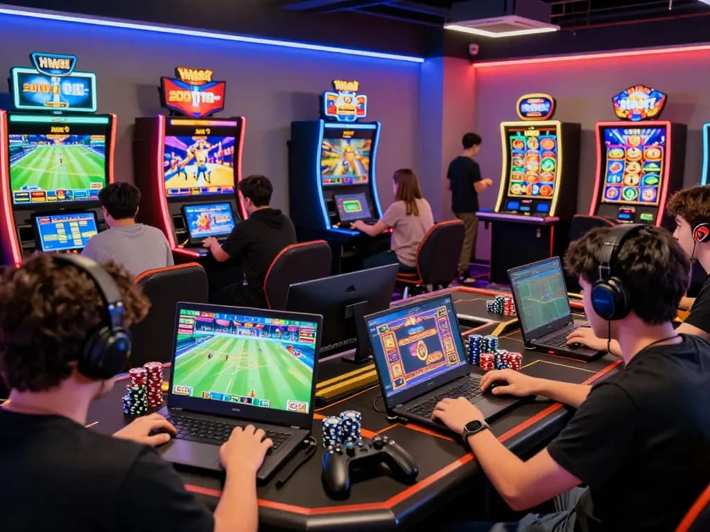 Players enjoying diverse Game hm88 options in a vibrant online gaming atmosphere, showcasing excitement and community engagement.