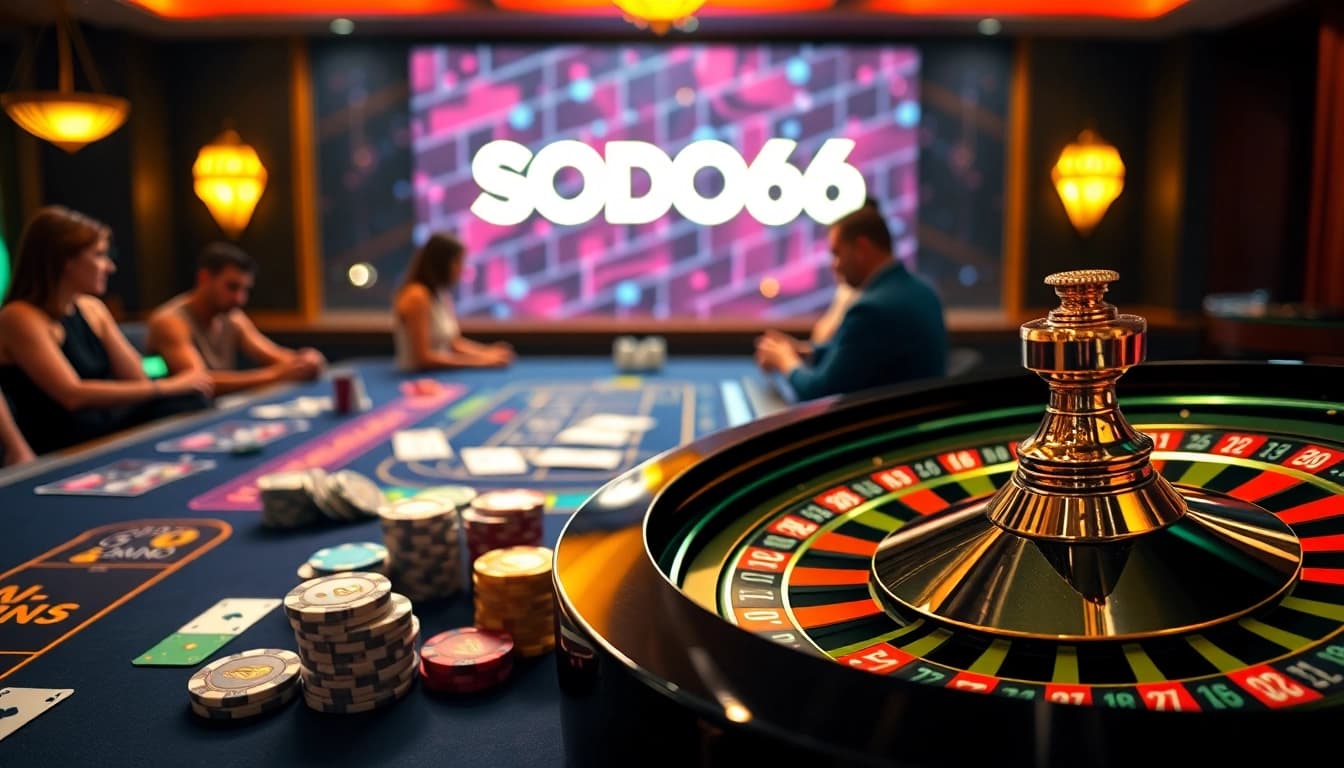 Experience the thrill of SODO66 with vibrant casino games and exciting betting moments.