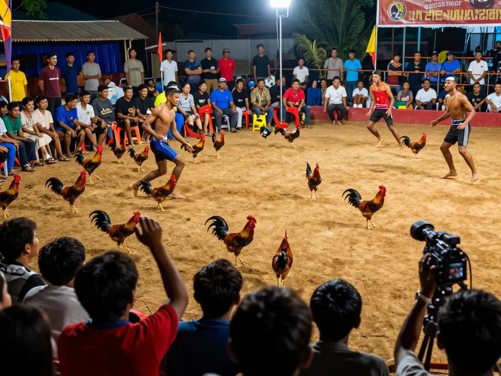 Experience the excitement of đá gà campuchia with live competitive action and vibrant atmosphere.
