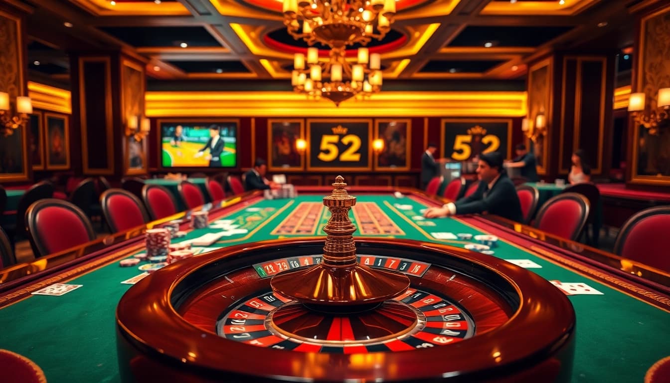 Experience high-stakes action at https://b52gamee.com/ with vibrant casino tables and exciting gameplay.