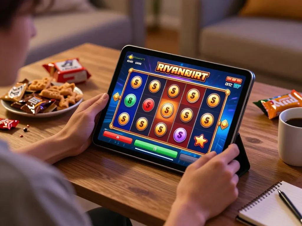 Berpartisipasi dalam pengalaman permainan slot online yang menarik dengan Bintangmpo di tablet.