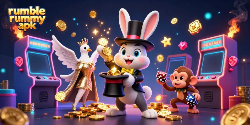 Win with excitement using the rumble rummy apk, where colorful gaming meets animated adventure!