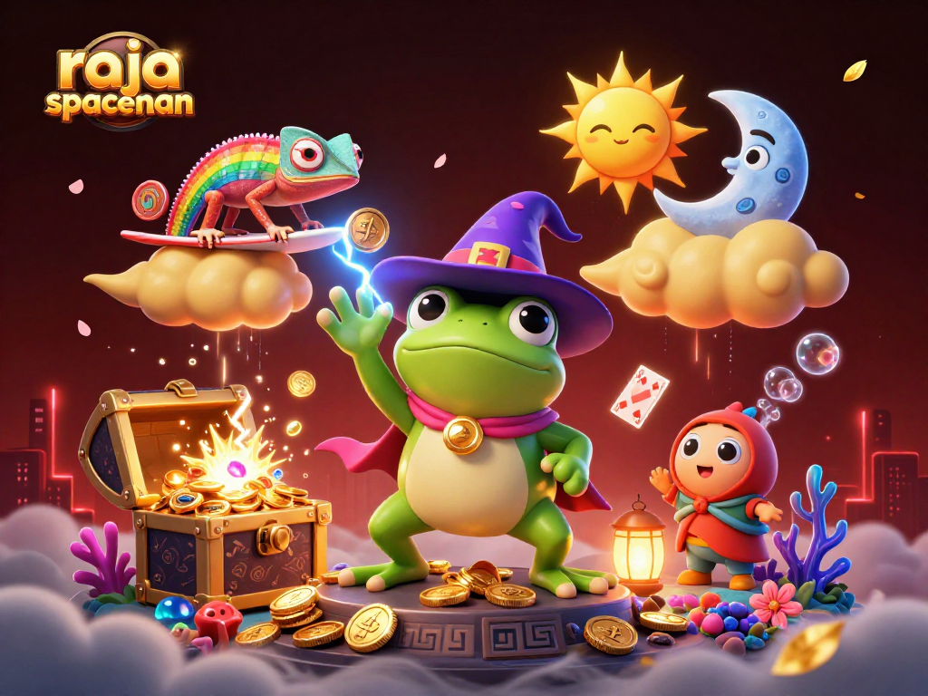 Collect cash prizes with the magical "raja spaceman" character amidst a whirlwind of casino fun.