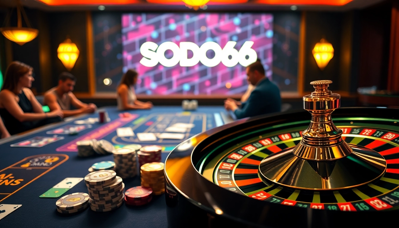 Experience the thrill of SODO66 with vibrant casino games and exciting betting moments.