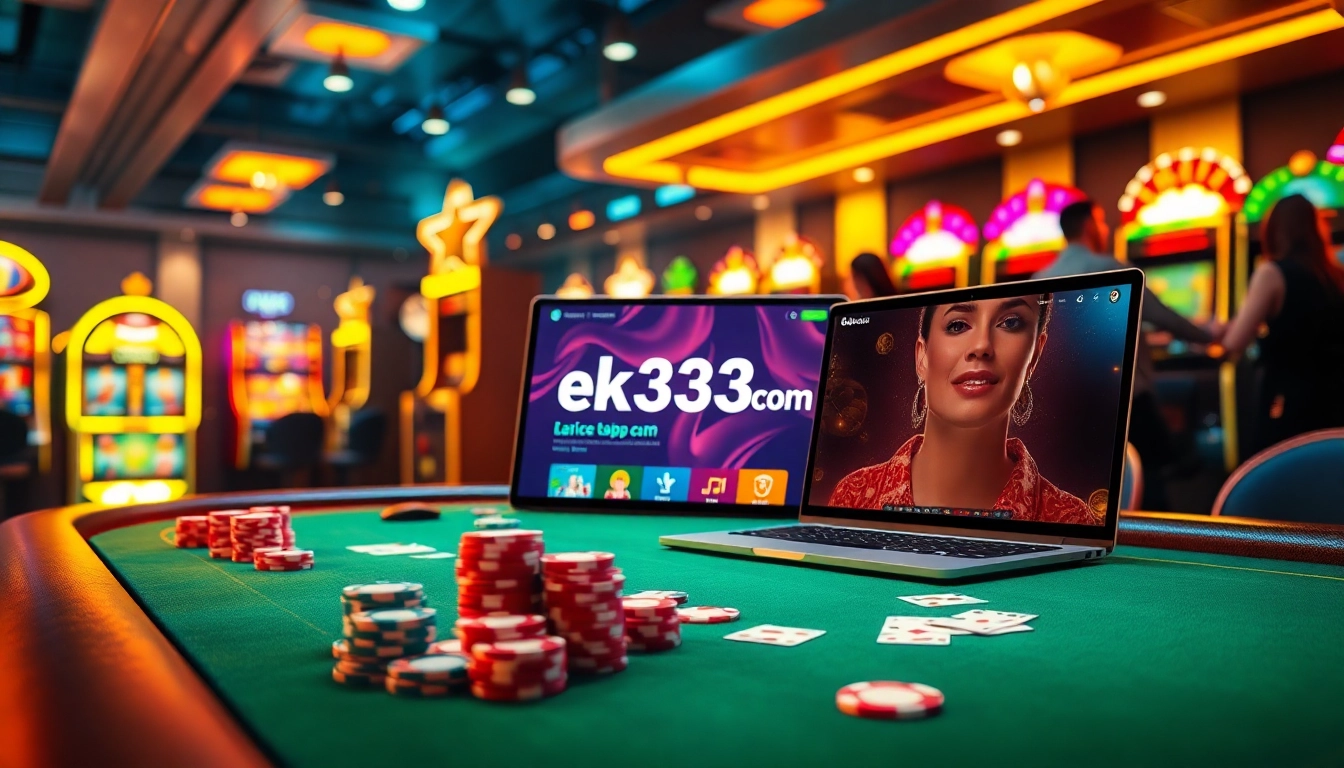 Experience live gaming excitement with ek333pro.com featuring poker tables and vibrant online casino action.