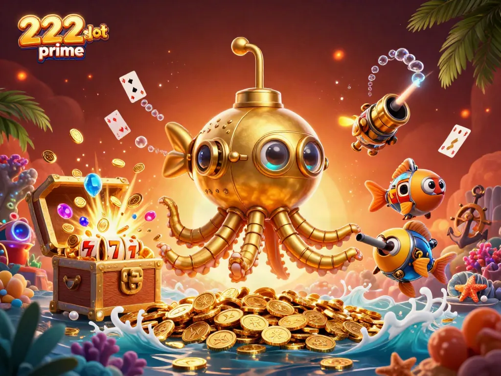 Menangkan hadiah besar di 222slotprime, dengan peti harta karun yang meledak penuh koin emas dan simbol slot, mengundang petualangan baru dalam permainan kasino.