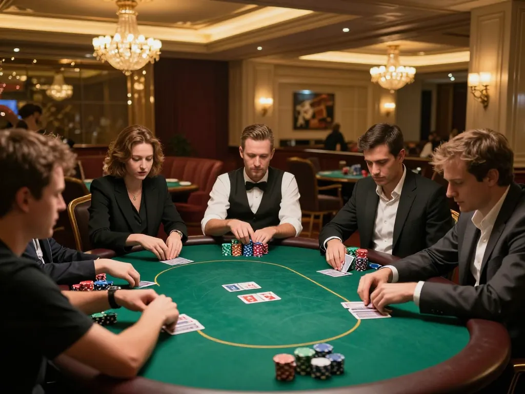 Strategically placing bets in VK88 high-stakes poker game at a luxury casino