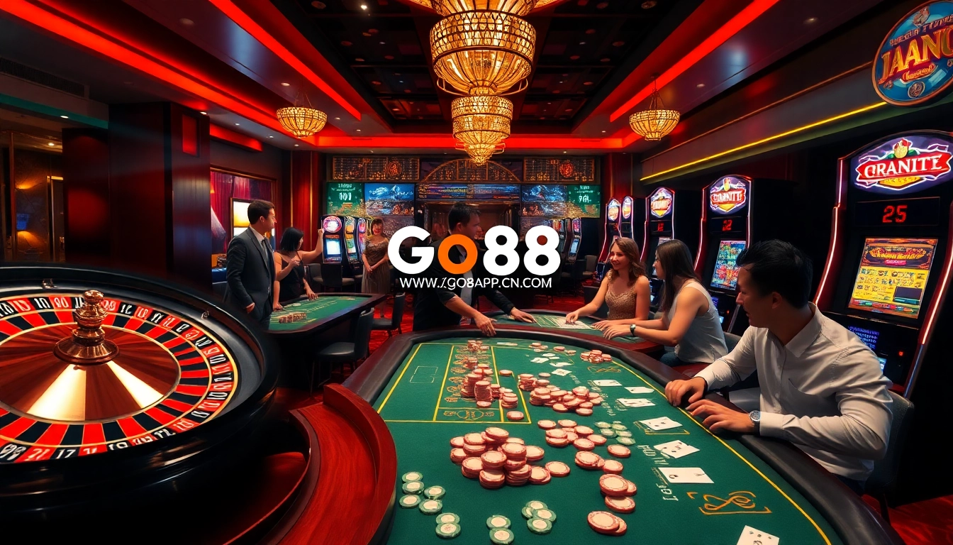 Experience high-stakes excitement at GO88 with thrilling casino games and vibrant betting action.