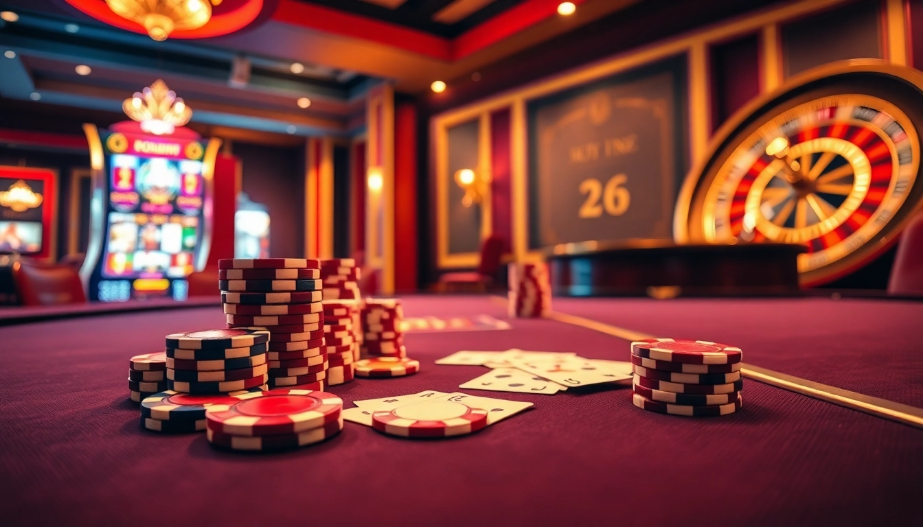 Experience thrilling gameplay at bdtk66 my with poker chips and casino tables.