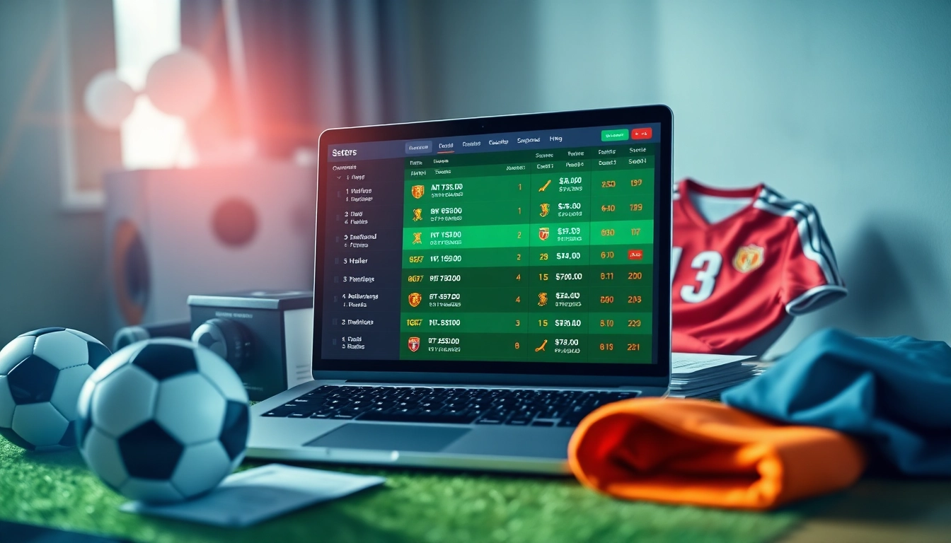 Engaging view of keonhacai.gold's dynamic sports betting platform with soccer odds displayed.