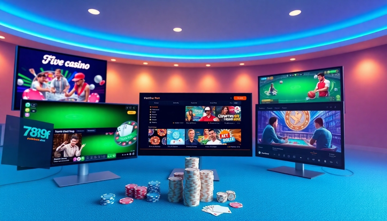 Engaging gaming scene featuring diverse betting options at 789f online.